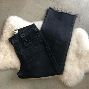 Reformation High Relaxed Black Jean